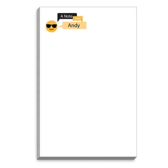 Emoji Sunglasses Speech Bubble Notepads